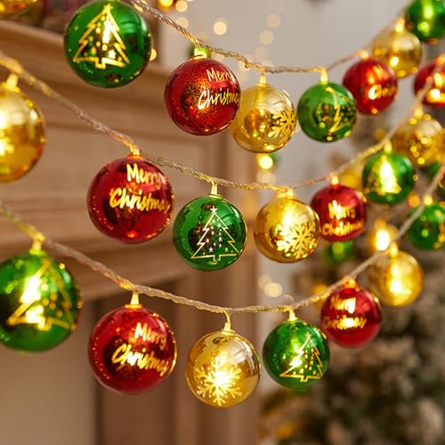 BORDEAG Weihnachtsdeko Lichterkette,20 Led 3M Weihnachtsbeleuchtung,Weihnachtsdeko Lichtervorhang,Lichterkette Weihnachten Für Garten,Schlafzimmer,Weihnachten,Party,Batteriebetrieben von BORDEAG