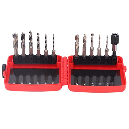 11pcs Drill Bit Hex Hex 1/4 Zoll Sechskant Shank Industrial Festure Carbid Tipp Twist Bohrbohrer, Hochgeschwindigkeitsstahl gehärtetes Metall für Edelstahl, Gusseisen, Holz und 11pcs Drill Bit Hex Hex 1/4 Zoll Sechskant Shank Industrial Festure Carbid Tipp Twist Bohrbohrer, Hochgeschwindigkeitsstahl gehärtetes Metall für Edelstahl, Gusseisen, Holz und von BORDSTRACT