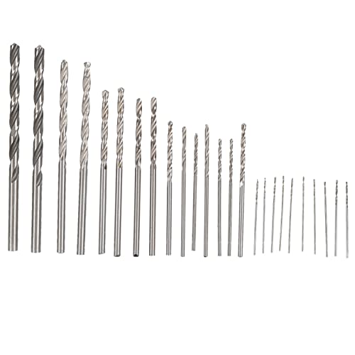 25 pcs Micro Twist Bohrer Bits HSS gerade Shank Mini-Set 0,5 mm-3mm, Hochgeschwindigkeitsverhärtes Metall für Edelstahl, Gusseisen, Holz und Kunststoff 25 pcs Micro Twist Bohrer Bits HSS gerade Shank Mini-Set 0,5 mm-3mm, Hochgeschwindigkeitsverhärtes Metall für Edelstahl, Gusseisen, Holz und Kunststoff von BORDSTRACT