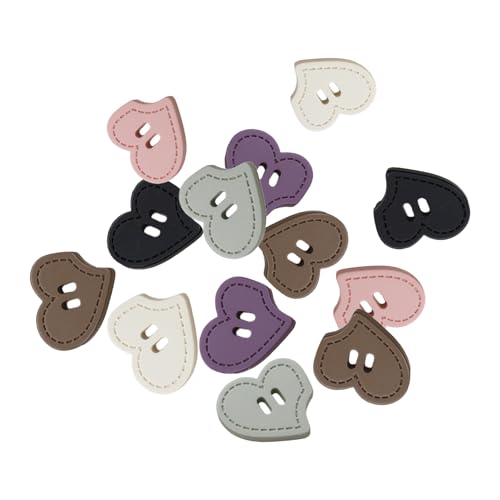 BORDSTRACT 15pcs Resin Buttons, handgefertigt, große Knöpfe aus farbigem Harz, dekorative Ersatzknöpfe für Bekleidungszubehör von BORDSTRACT