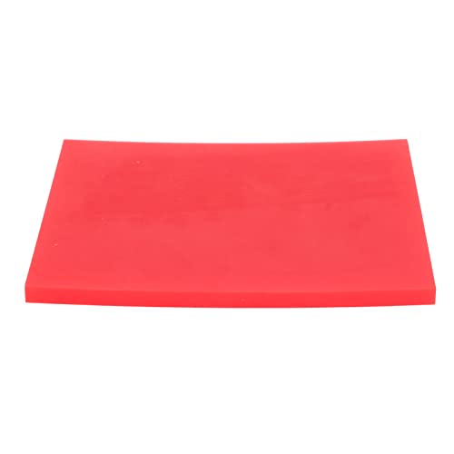 BORDSTRACT Leder-Stanzmatte, rot, 5,9 Zoll x 3,9 Zoll, Leder-Stanzpad, geräuscharm, reißfest, Bastel-Stanzpad zum Basteln, Schneiden, Nähen von BORDSTRACT