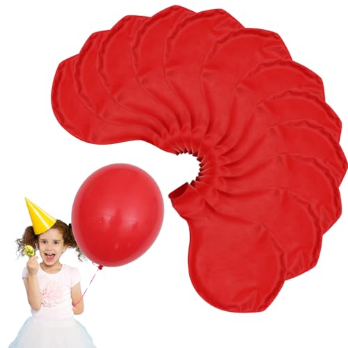 BORISCA 12 Stück Große Luftballons, 36 Zoll/90cm Riesen Luftballons Grosse Luftballons XXL Luftballons Geburtstag Groß Riesige Latex Ballon Dekoration für Hochzeiten, Party, Geburtstage (Rot) von BORISCA