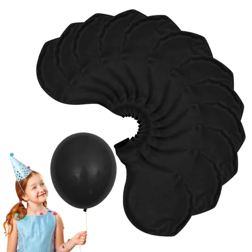 BORISCA 12 Stück Große Luftballons, 36 Zoll/90cm Riesen Luftballons Grosse Luftballons XXL Luftballons Geburtstag Groß Riesige Latex Ballon Dekoration für Hochzeiten, Party, Geburtstage (Schwarz) von BORISCA