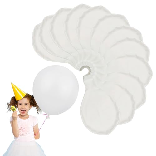 BORISCA 12 Stück Große Luftballons, 36 Zoll/90cm Riesen Luftballons Grosse Luftballons XXL Luftballons Geburtstag Groß Riesige Latex Ballon Dekoration für Hochzeiten, Party, Geburtstage (Weiß) von BORISCA