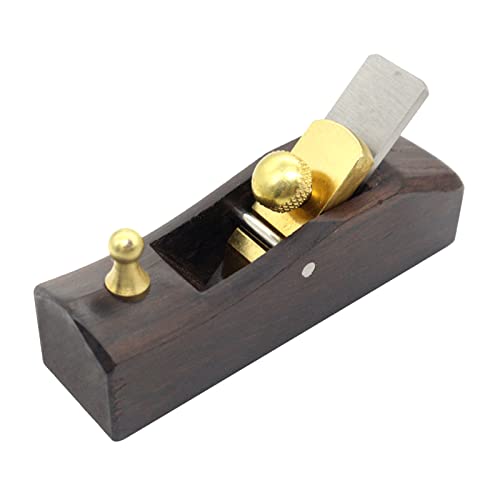 BOROCO Mini Ebenholz Handhobel Zimmermann Nuten Trimmen Zimmermannshobel Manuelle Holzbearbeitung Rasierhobel Flachdruckhobel DIY Woodcraft Tool von BOROCO