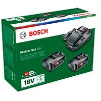 BOSCH Home & Garden Werkzeugakkus mit Ladegerät Starter-Set 18V Li-Ion 2x 2,5 Ah von BOSCH Home & Garden