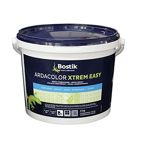 Bostik Ardacolor Xtrem Easy Epoxidharz Fugenmasse 849 silbergrau 5Kg Eimer von BOSTIK