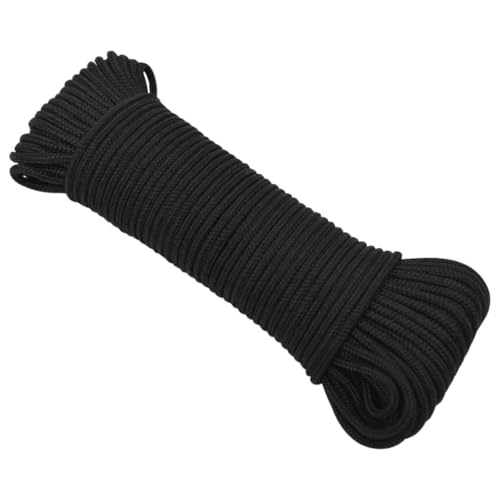 Haus & Garten Bootsseil komplett schwarz 4mm 50m Polypropylen-Möbelwahl von BOWEKAM