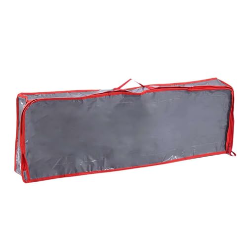 BOWTONG Weihnachts-Geschenkpapier-Aufbewahrungsbehälter, Weihnachts-Geschenkpapier-Organizer mit Taschen, 101,6 cm Geschenkpapier-Organizer, Unterbett-Aufbewahrung für Weihnachtsdekorationen, von BOWTONG