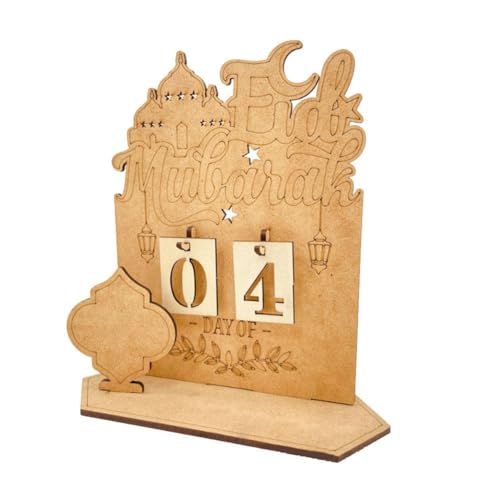 Ramadan Adventskalender 2025, Eid Mubarak Kalender Holz, Eid Mubarak Countdown Eid C Al Fitr Adventskalender von BOWTONG