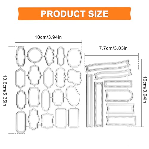 2stk Stanzformen zur Kartengestaltung, Verschiedene Formen Metallstanzformen Stanzformen Kartengestaltung Praktische Prägewerkzeuge Stanzformen Kartengestaltung für Papier-Scrapbooking-Karten von BOXOB