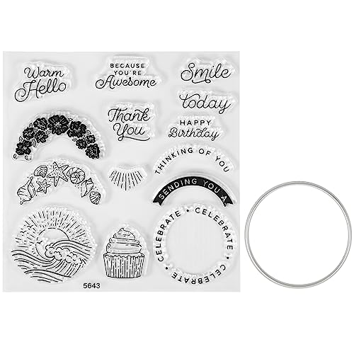 Stamps and Dies for Card Making New 2023, Stamps and Dies for Card Making Cutting Dies Stamps for DIY Scrapbooking Arts Crafts Stamping (5643) von BOXOB