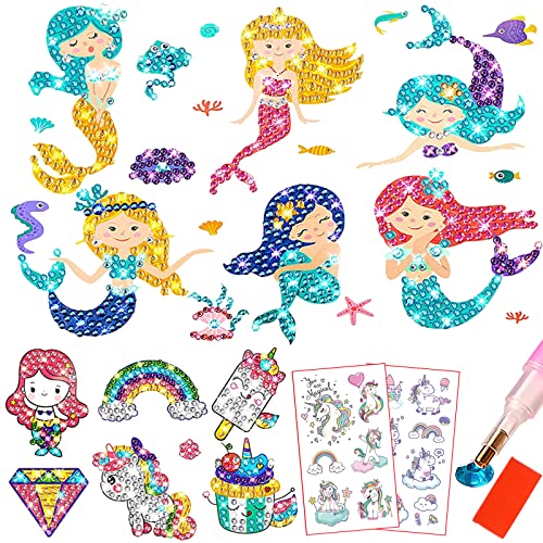 Diamond Painting Kinder, 5D Diamant Painting Bilder Mädchen für Kinder Erwachsene Anfänger, Diamant Painting Set als Kinder Geburtstagsgeschenk von BOYATONG