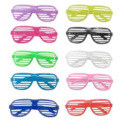 10 x 10 farbige Jalousien-Brille von BOZILY