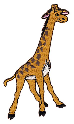 Baby Giraffe Aufnäher zum aufbügeln oder aufnähen Bügelbild Aufbügler für Kleidung gestickter Bügelflicken Applikation Patch Größe 7,0 x 9,5 cm von BP BRAUNERT PATCHES