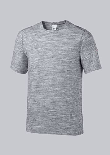 BP 1714-235-21-2XL Unisex-T-Shirts, Space-Dye-Stoff, 1/2 Ärmel, Rundhals, 170,00 g/m² Stoffmischung mit Stretch, Weltraum-Weiß, 2XL von BP