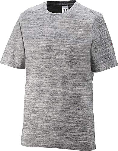 BP 1714-235-21-2XL Unisex-T-Shirts, Space-Dye-Stoff, 1/2 Ärmel, Rundhals, 170,00 g/m² Stoffmischung mit Stretch, Weltraum-Weiß, 2XL von BP