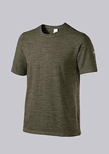 BP 1714-235-73-2XL Unisex-T-Shirts, Space-Dye-Stoff, 1/2 Ärmel, Rundhals, 170,00 g/m² Stoffmischung mit Stretch, Weltraum-Olive, 2XL von BP