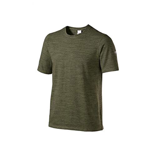 BP 1714-235-73-XS Unisex-T-Shirts, Space-Dye-Stoff, 1/2 Ärmel, Rundhals, 170,00 g/m² Stoffmischung mit Stretch, Weltraum-Olive, XS von BP