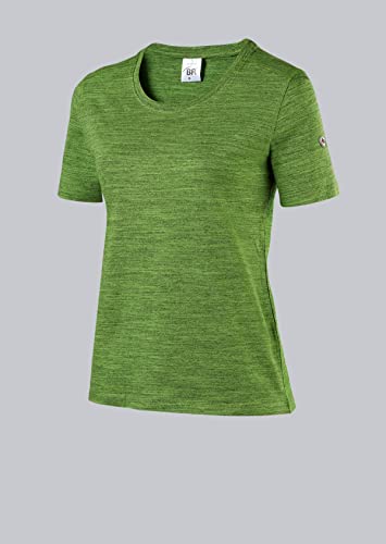 BP 1715-235-178-2XL T-Shirt für Frauen, Space-Dye-Stoff, 1/2 Ärmel, Rundhals, 170,00 g/m² Stoffmischung mit Stretch, Weltraum-Neues Grün, 2XL von BP