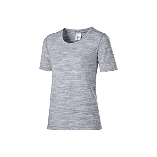 BP 1715-235-21-2XL T-Shirt für Frauen, Space-Dye-Stoff, 1/2 Ärmel, Rundhals, 170,00 g/m² Stoffmischung mit Stretch, Weltraum-Weiß, 2XL von BP