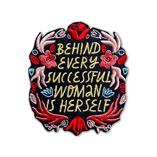 BPA Aufnäher Patches,Patches zum Aufbügeln,Bügel Patches,Flicken zum Aufbügeln-Behind every successful woman is herself von BPA