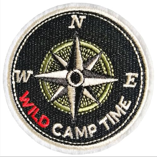 BPA Aufnäher Patches,Patches zum Aufbügeln,Bügel Patches,Flicken zum Aufbügeln-Wild Camp Time von BPA