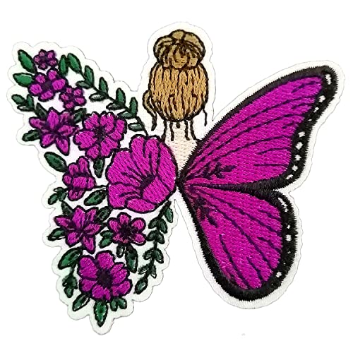 BPA Aufnäher Patches,Schmetterling Blume Patches zum Aufbügeln,Bügel Patches,Flicken zum Aufbügeln von BPA