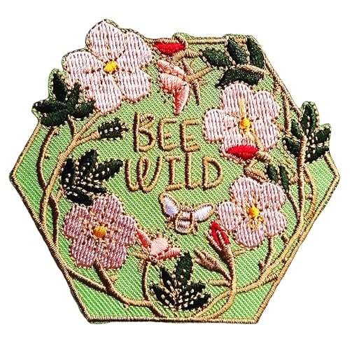 BPA Aufnäher Patches,Patches zum Aufbügeln,Bügel Patches,Flicken zum Aufbügeln- Bee Wild von BPA