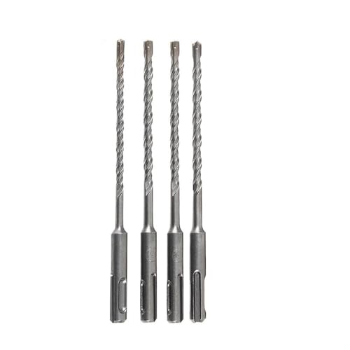 SDS-Bohrkronen, SDS Plus Bohrhammer Bohrer Set, 160mm Länge Hammerbohrer Kreuzspitze Elektrohammer Steinbohrer Elektro(4pcs) von BPABDEITR