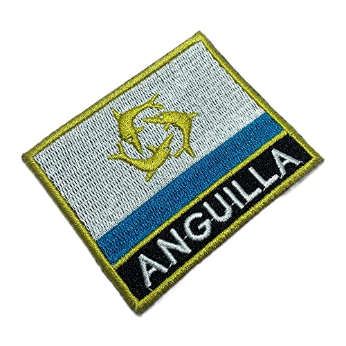 BP0223NT01 Anguilla Country Flag Embroidered Patch to Uniform, Kimono, Vest Bike, Iron or Sew von BR44