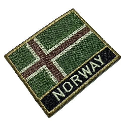 BR44 BP0054NT03 Norwegen-Flagge, bestickt, für Uniform, Kimono, Weste, Fahrrad, Bügeln oder Nähen von BR44