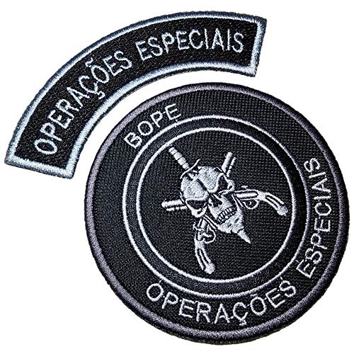 EML041T+EML048T Bope RJ Brazil Rio De Janeiro Tropa De Elite Troop Special bestickter Aufnäher zum Aufbügeln oder Aufnähen. EML041T+EML048T Bope RJ Brazil Rio De Janeiro Tropa De Elite Troop Special bestickter Aufnäher zum Aufbügeln oder Aufnähen. von BR44