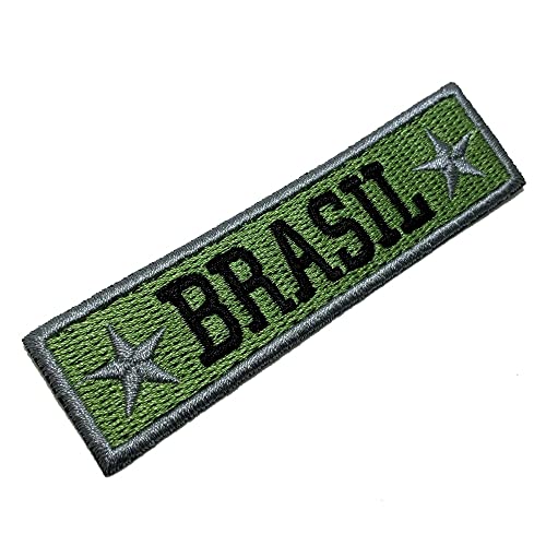 M0029T03 Brasilien Militär Bestickter Aufnäher für Uniform, Kimono, Weste, Fahrrad, zum Aufbügeln oder Aufnähen von BR44