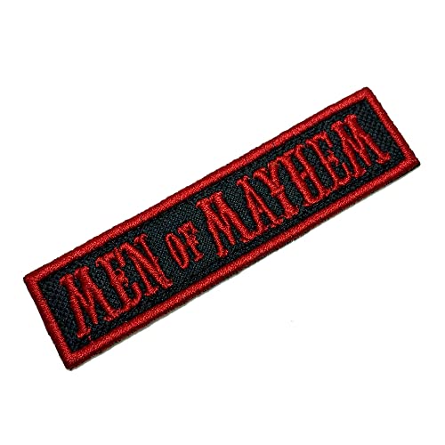 NT0507T04 Aufnäher für Herren von Mayhem, bestickt, für Uniform, Kimono, Weste, Fahrrad, Bügeln oder Nähen von BR44