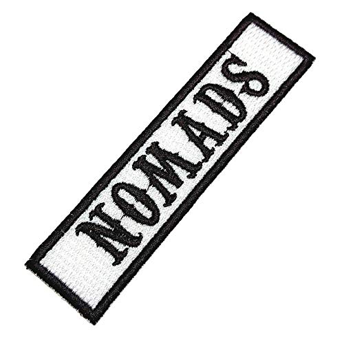 NT0520T Nomads Biker Front of Vest Jacket Title 100% Embroidered Patch Iron or Sew von BR44