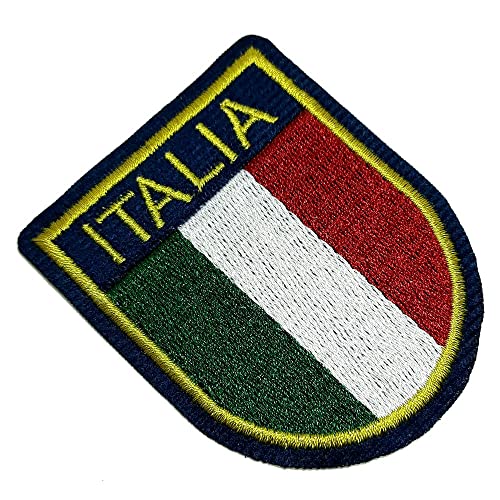 TIIT003T01 Italienischer Fußball-Schild-Aufnäher, bestickter Begriff-Aufkleber von BR44