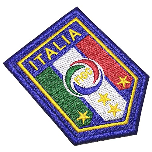 TIT038T Italien Team Fußball Futbol 100% bestickter Aufnäher Patch Schild Emblem Tag Eisen oder Nähen Größe 7 × 9,5 cm TIT038T Italien Team Fußball Futbol 100% bestickter Aufnäher Patch Schild Emblem Tag Eisen oder Nähen Größe 7 × 9,5 cm von BR44