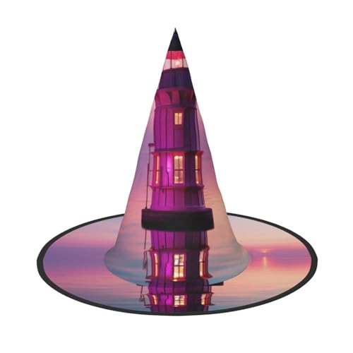 BREAUX Coastal Lighthouse Print Halloween Decoration Hat for Family Themed Party Yard Decoration Carnival Decoration von BREAUX