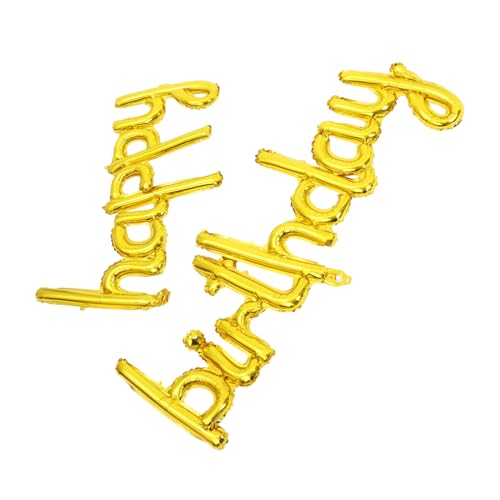 BRIGHTFUFU 1 Set Happy Birthday Folienballon Dekoration Für Kindergeburtstag Aluminiumfolie Happy Birthday Ballon Für Party Feierlichkeiten ädchen Geburtstag Deko von BRIGHTFUFU