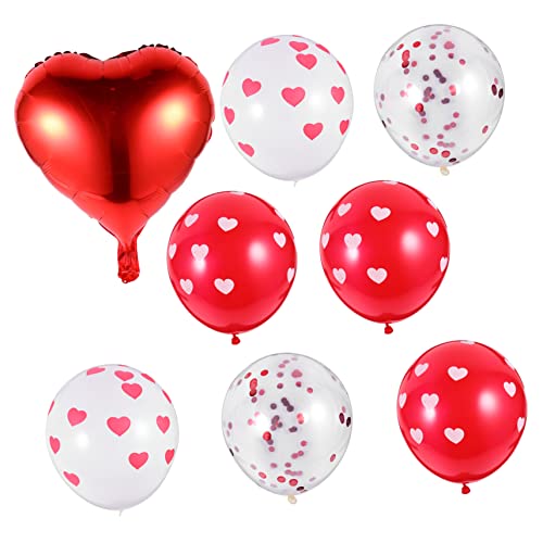 BRIGHTFUFU Romantische Herz Luftballons Und Dekorationsset Für Hochzeiten Valentinstag Und Partys Partyballons Für Festliche Anlässe von BRIGHTFUFU