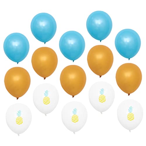 BRIGHTFUFU 15 Teiliges Hawaii Party Ballon Set Goldene Ananas Luftballons Für Strandparty Und Geburtstag Dekoration Perfekte Ballon Requisiten Für Szenenlayout Und Feiern von BRIGHTFUFU