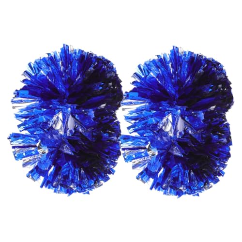 BRIGHTFUFU 2 Stücke Cheerleading Pom Poms Mit Griff Cheerleader Pom Poms Für Sport Veranstaltungen Wiederverwendbare Cheerleading Prop Für Dance Performances von BRIGHTFUFU