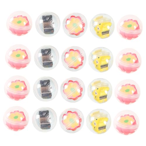 BRIGHTFUFU 20 Stück Gacha-Ball party für für toys for kinderspielzeug spielzeuge Bleistiftanhänger aus Silikon Bleistiftaufsatz für Kieselgel von BRIGHTFUFU