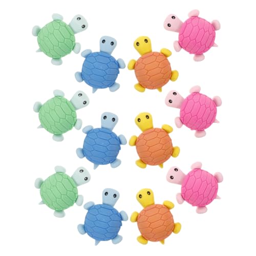 BRIGHTFUFU 24 Stücke Dekorative Schildkröte-radiergummi-student Kinder-turtle-radiergummi- (zufällige Farbe) von BRIGHTFUFU