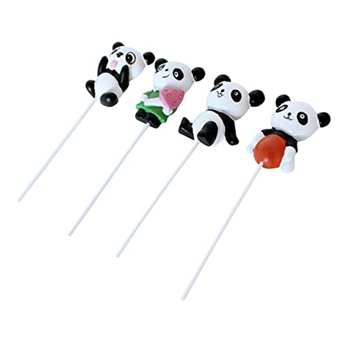 BRIGHTFUFU 4 Stücke Harz Panda Cake Toppers Kuchen Topper Hübsche Kuchendekorationen von BRIGHTFUFU