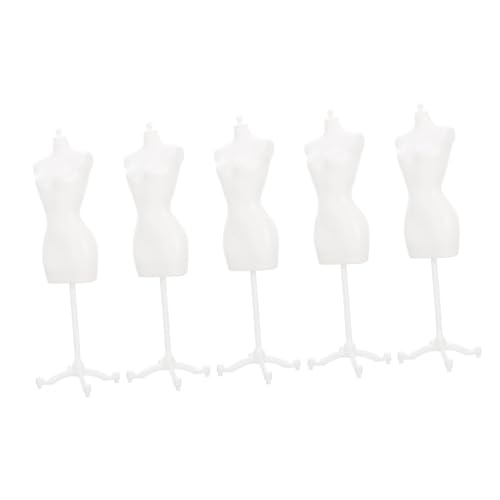 BRIGHTFUFU 5 Stücke Mannequin Stehen Desktop Puppe Kleid Ständer Puppe Kleidung Unterstützung Halter von BRIGHTFUFU