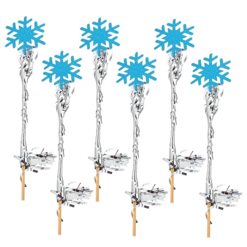 BRIGHTFUFU 6 Stücke Zauberstab der Regenfee fairy wand camoing Geschenkidee fairytale mädchen Hochzeitsfee Zauberstab dekorative Feenstäbe Feenstock Performance-Requisiten Blue von BRIGHTFUFU