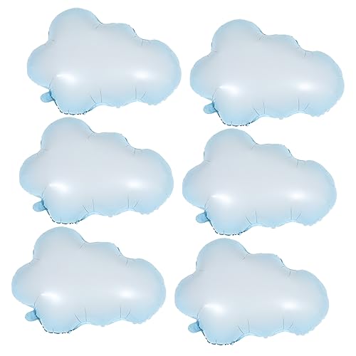 BRIGHTFUFU 6er Set Wolken Folienballons Für Geburtstag Babyparty Hochzeit Und Party Dekoration Perfekte Deko Für Besondere Anlässe Und Feiern Verschiedenen Farben von BRIGHTFUFU