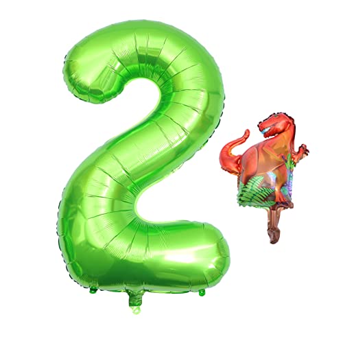 BRIGHTFUFU Dinosaurier Thema Ziffer Ballons Geburtstagsfeierballone Hochzeit Wohnkultur von BRIGHTFUFU